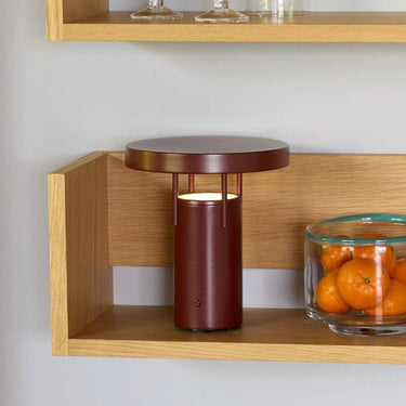 BringMe Draagbare mini-lamp metallic bordeaux