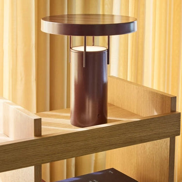 BringMe Draagbare Lamp Metalliek Bordeauxrood