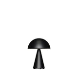 Mush draagbare lamp mat zwart tafellamp draadloos - 15 cm breed - Mooier Thuis