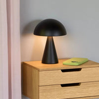 Hübsch Mush draagbare lamp mat zwart - Mooier Thuis