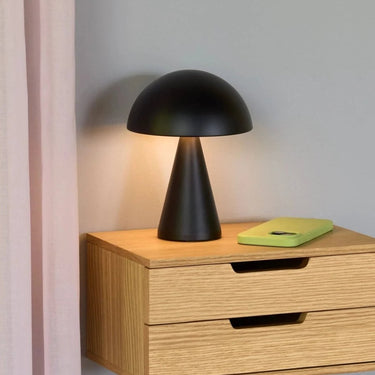Mush draagbare lamp mat zwart