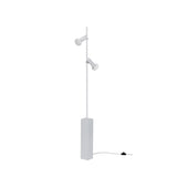 Set vloerlamp 2-lichts lichtgrijs - glas en ijzer - Mooier Thuis