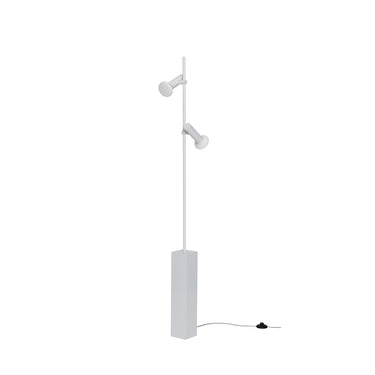 Set vloerlamp 2-lichts lichtgrijs