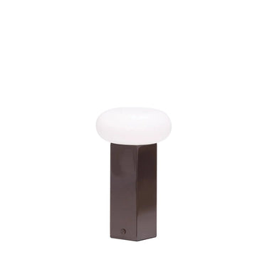 Lage draagbare bruine lamp