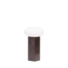 Lage draagbare bruine lamp tafellamp draadloos - 12 cm breed - Mooier Thuis