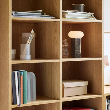 Lage draagbare bruine lamp