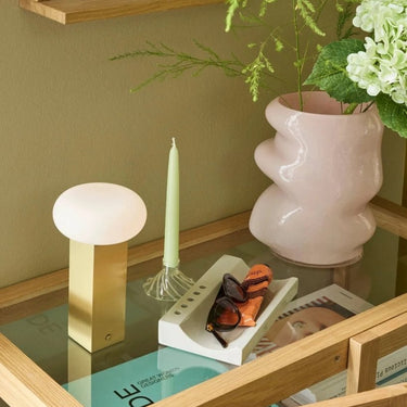 Lage draagbare messinglamp