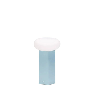Lage draagbare blauwe lamp