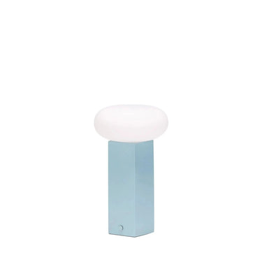 Lage draagbare blauwe lamp