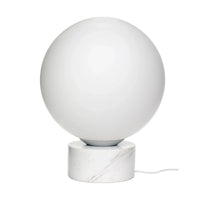 Hübsch Witte bolvormige vloerlamp