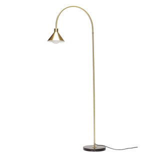Vloerlamp buis messingkleur