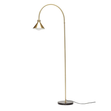Vloerlamp buis messingkleur