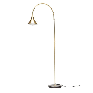 Vloerlamp buis messingkleur