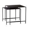 Duo bijzettafel zwart (set van 2) - 45 cm breed - Mooier Thuis