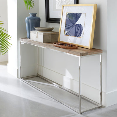 Ace Consoletafel Gerecycled Vurenhout Naturel 170x38 cm