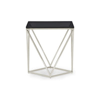Aria Bijzettafel Smoked Glas 51x51 cm
