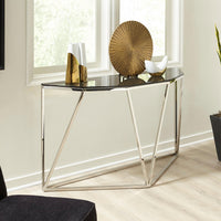 Aria Consoletafel Smoked Glas 140x43 cm