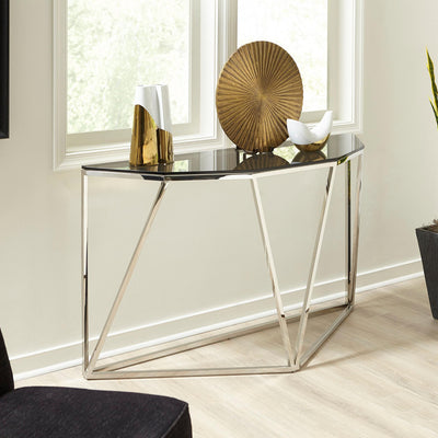 Aria Consoletafel Smoked Glas 140x43 cm