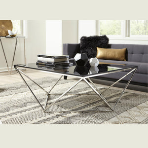 Aria Salontafel Smoked Glas 104x104 cm