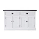 Halifax Contrast Buffetkast 145 cm | Wit/Zwart - Mooier Thuis
