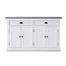 Halifax Contrast Buffetkast 145 cm - wit en zwart - Mooier Thuis