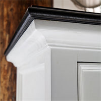 NovaSolo Halifax Contrast Buffetkast 145 cm | Wit/Zwart - Mooier Thuis
