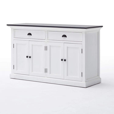 Halifax Contrast Buffetkast 145 cm | Wit/Zwart - afbeelding 7