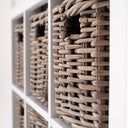 Halifax Buffetkast met 6 rotan manden 125 cm | Wit - afbeelding 13