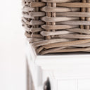 Halifax Buffetkast met 6 rotan manden 125 cm | Wit - afbeelding 15