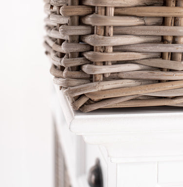 Halifax Buffetkast met 6 rotan manden 125 cm | Wit - afbeelding 15