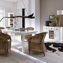 Halifax Buffetkast met 2 rotan manden 124 cm | Wit - afbeelding 2