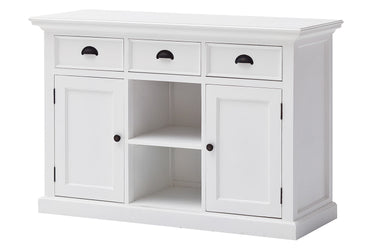 Halifax Buffetkast met 2 rotan manden 124 cm | Wit - afbeelding 31