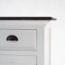 Halifax Accent Buffetkast 124 cm met 2 rotan manden | Wit/Bruin - afbeelding 15