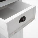 Halifax Accent Buffetkast 124 cm met 2 rotan manden | Wit/Bruin - afbeelding 19