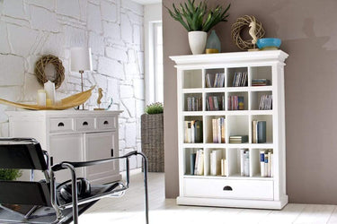 Halifax Buffetkast met schuifdeuren 125 cm | Wit - afbeelding 6