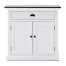 Halifax Contrast Dressoir 90 cm - wit en zwart - Mooier Thuis