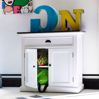 NovaSolo Halifax Contrast Dressoir 90 cm | Wit/Zwart