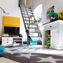Halifax Contrast Dressoir 90 cm | Wit/Zwart - afbeelding 4