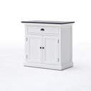 Halifax Contrast Dressoir 90 cm | Wit/Zwart - afbeelding 6