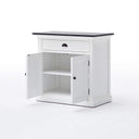 Halifax Contrast Dressoir 90 cm | Wit/Zwart - afbeelding 7