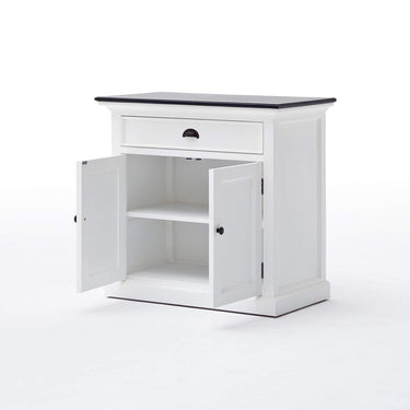 Halifax Contrast Dressoir 90 cm | Wit/Zwart - afbeelding 7