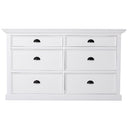 Halifax Commode 145 cm met 6 lades | Wit - Mooier Thuis