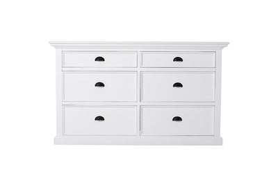 Halifax Commode 145 cm met 6 lades | Wit