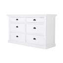 Halifax Commode 145 cm met 6 lades | Wit - afbeelding 13