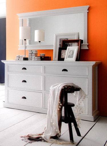 Halifax Commode 145 cm met 6 lades | Wit - afbeelding 3