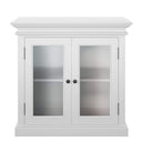 Halifax Buffetkast met 2 glazen deuren 90 cm | Wit - Mooier Thuis