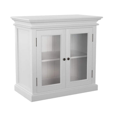 NovaSolo Halifax Buffetkast met 2 glazen deuren 90 cm | Wit