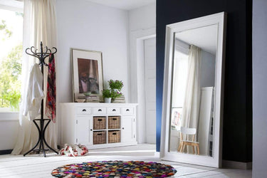 Halifax Buffetkast met 4 rotan manden 160 cm | Wit - afbeelding 4