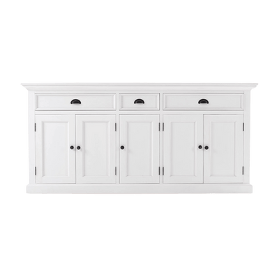 Halifax Buffetkast 180 cm met 5 deuren en 3 lades | Wit