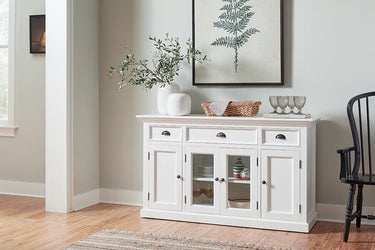 NovaSolo Halifax Dressoir met 4 deuren en 3 lades | Wit - Mooier Thuis